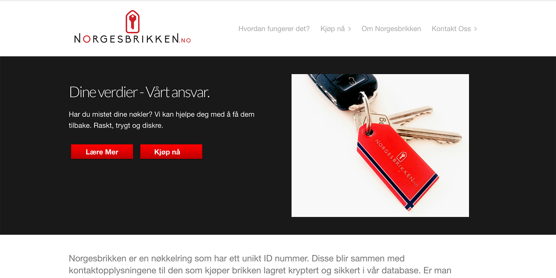 Norgesbrikken home page 